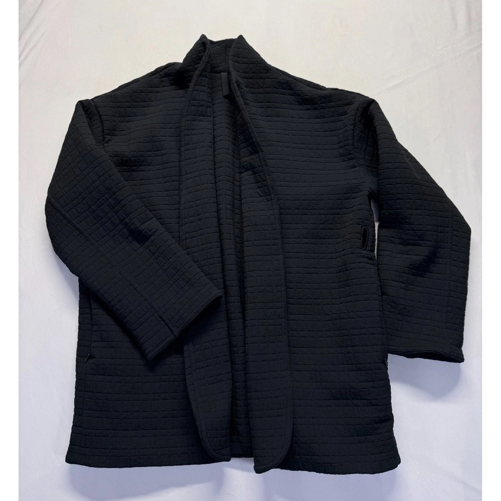 Lululemon Serene Travels Wrap Jacket Women 6 Black Oversized Fit Water Repellent